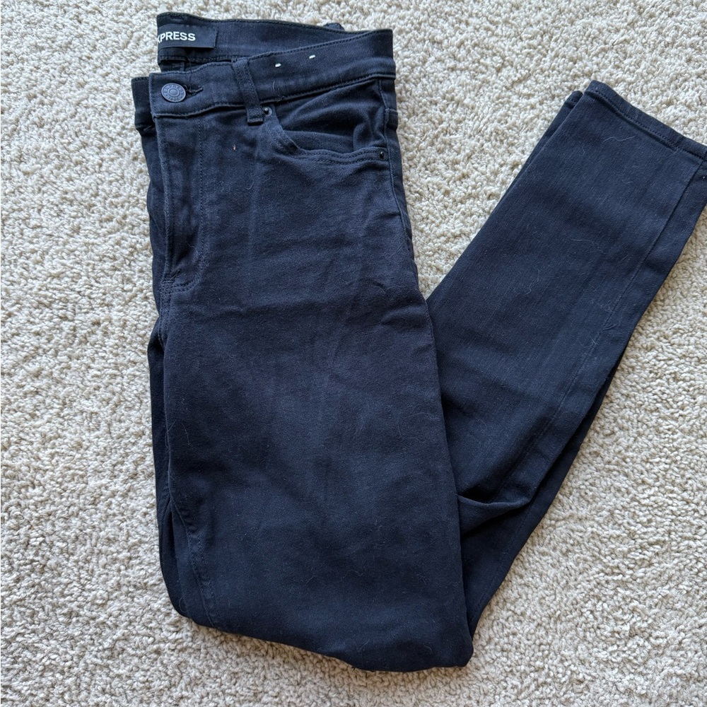Express High Rise Black Jeans for Women